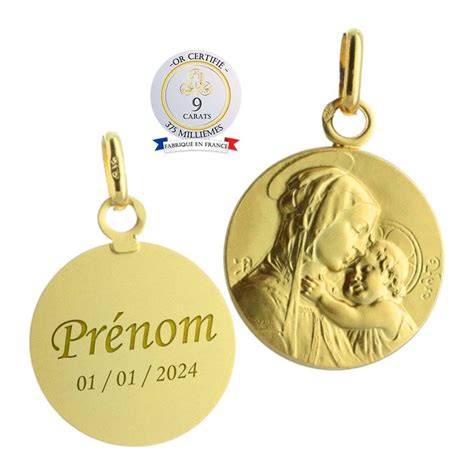 gravure médaille baptême schéma design