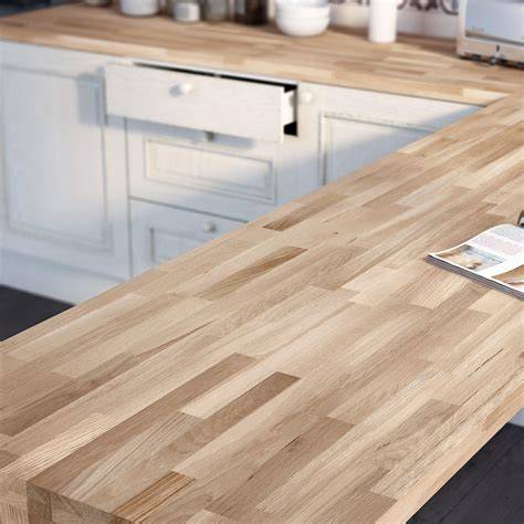 plan de travail sur mesure essences bois