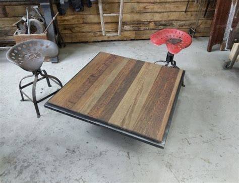 table sur mesure design bois métal