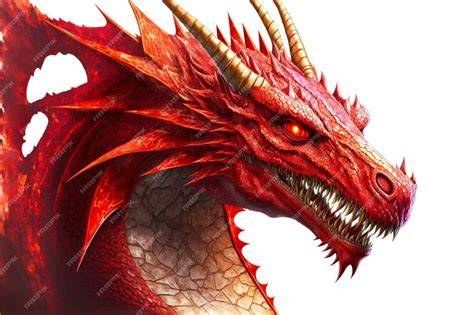 Tête de dragon rouge pour chat