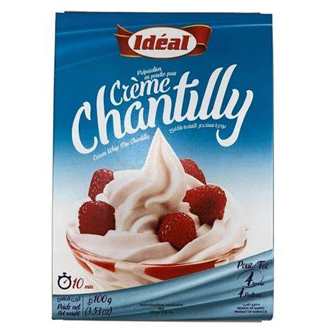 crème chantilly en poudre utilisation propreté image