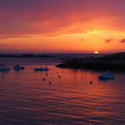 Coucher de soleil dans la baie de Roses
