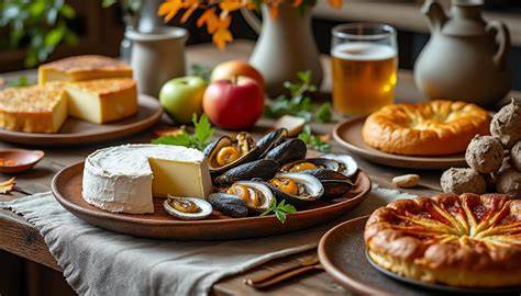 Plat traditionnel normand au restaurant