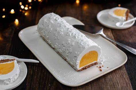 Bûche glacée mangue coco citron vert