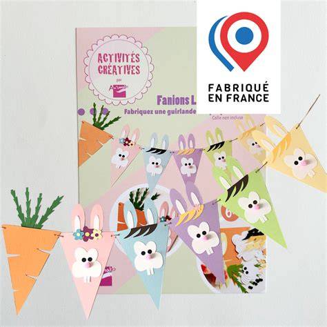 guirlande lapins papier infographie
