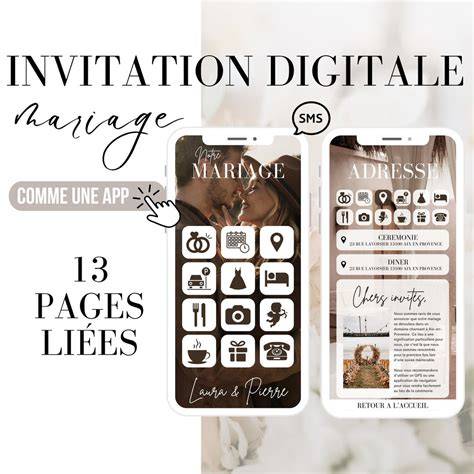 Invitation papier et invitation digitale