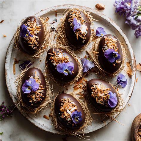 Œufs de Pâques chocolat noix de coco