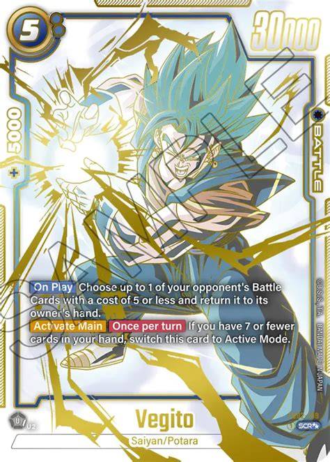 Carte Vegito Super Alt-Art Dragon Ball
