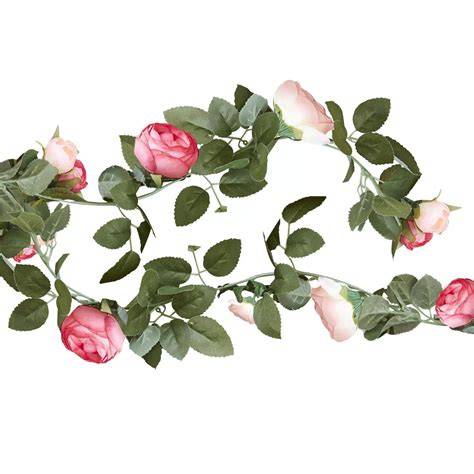 Guirlande fleurs roses feuillages EVJF