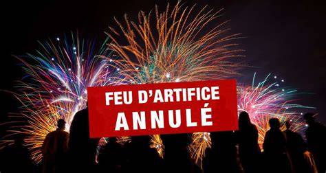 Feu d’artifice annulé pour sécheresse