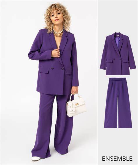Costume violet de trapéziste femme