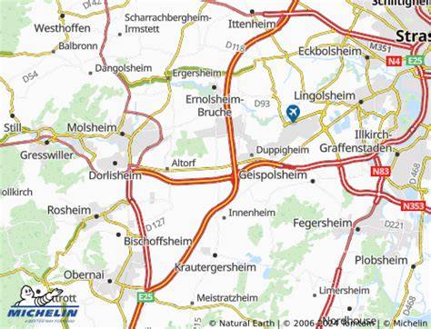 Carte de Duttlenheim et environs