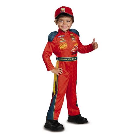 Enfant en déguisement pilote Flash McQueen