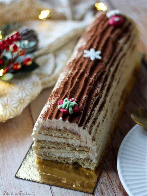 Bûche tiramisu au chocolat et cacao
