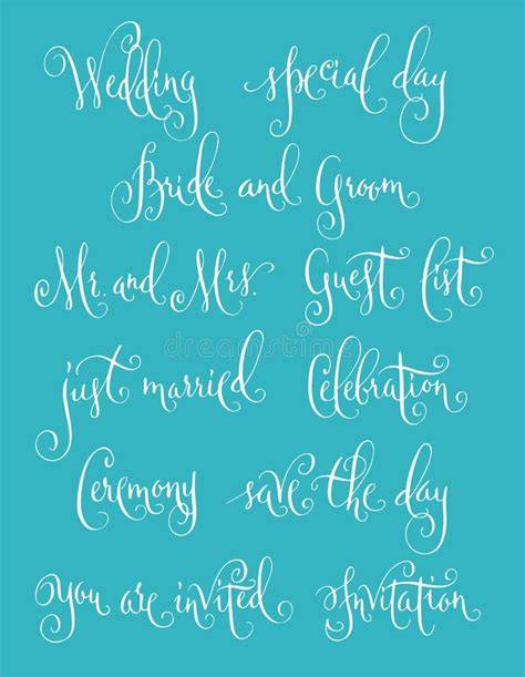Illustration calligraphie et mariage