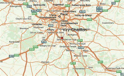 Carte de Viry-Châtillon et place René-Coty