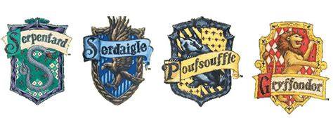 Bannières des quatre maisons de Poudlard