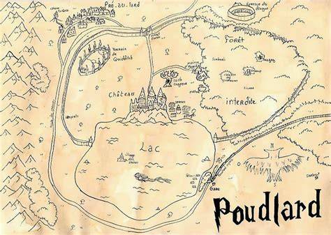 Carte du château de Poudlard et ses environs