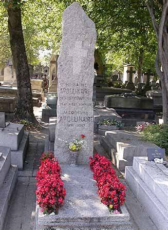 Tombe de Guillaume Apollinaire au Père-Lachaise