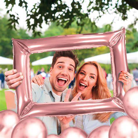 Photobooth anniversaire rose gold