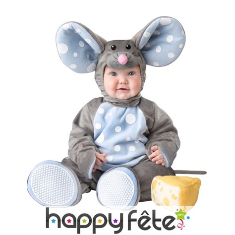 bébé déguisé en souris grise