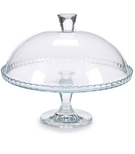 présentoir à gâteau en verre