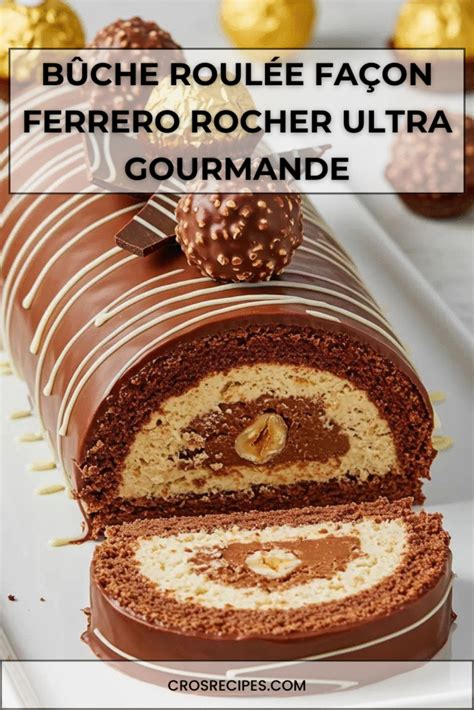 Glaçage chocolat bûche Ferrero