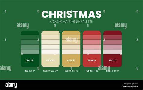 Palette couleurs papier cadeau sapin Noël
