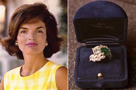 Bague toi et moi émeraude diamant Jackie Kennedy
