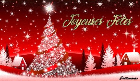 Gif orange Joyeuses Fêtes animé