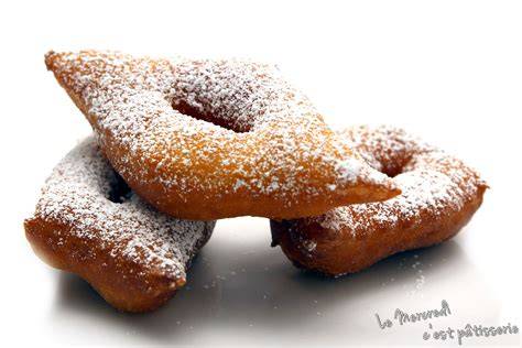 illustration de beignets de carnaval en losange