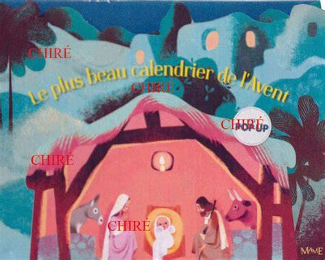 Calendrier de l’Avent Mame en crèche pop-up