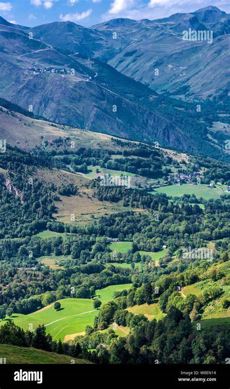 Vue aérienne vallée d’Aure Pyrénées