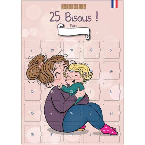 Calendrier de l’Avent bisous enfant