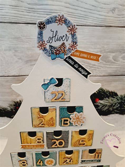 Calendrier bisous sapin fait maison