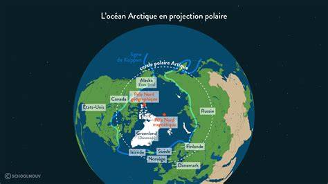 Carte des provinces du Futur Arctique