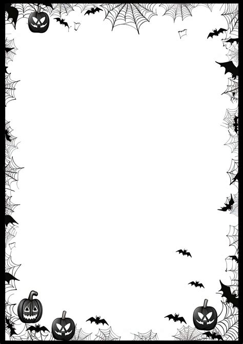 bordures de page Halloween imprimables