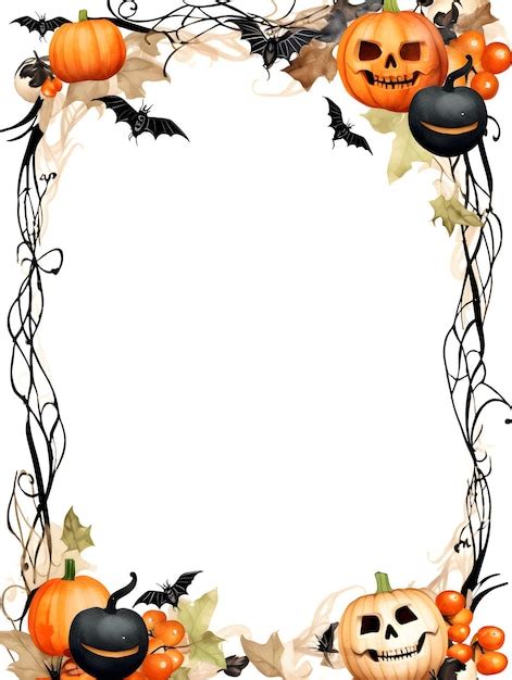 impression bordure Halloween format lettre