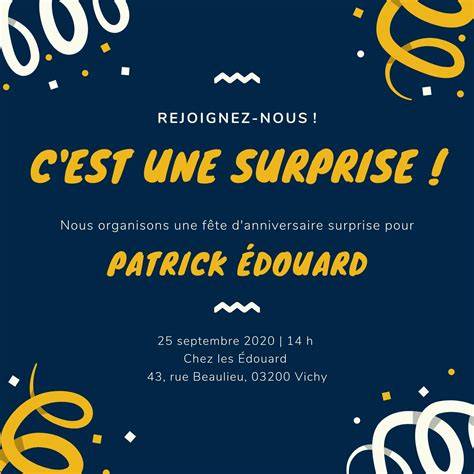 impression carte invitation anniversaire