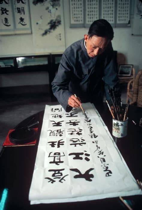 Calligraphe chinois au carnaval