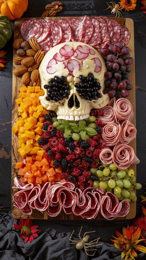 bras de charcuterie Halloween sur plateau