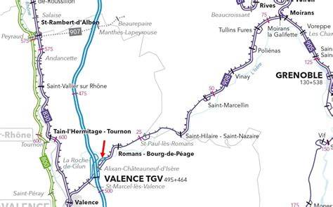 Localisation Châteauneuf-sur-Isère Valence TGV