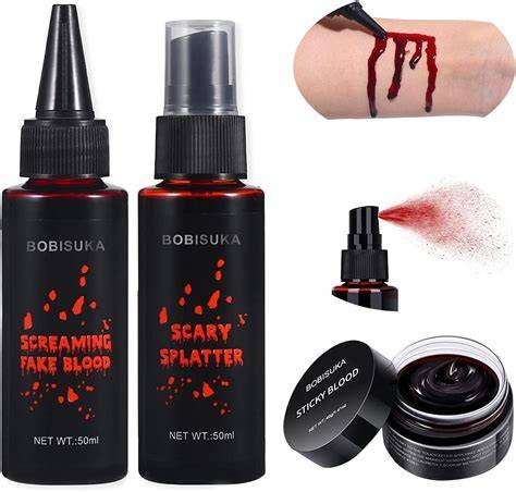 Maquillage zombie effets spéciaux latex faux sang