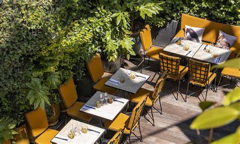Patio végétalisé de La Plume