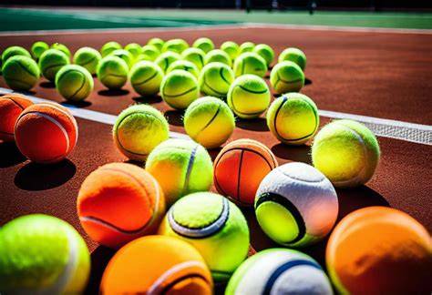 illustration des balles de mini tennis par couleur et rebond