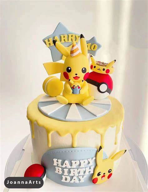Gâteau anniversaire Pikachu cake topper
