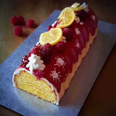 génération bûche citron framboise image informative