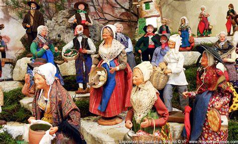 Exposition de santons provençaux costumés