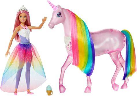 Barbie licorne et poupée Dreamtopia