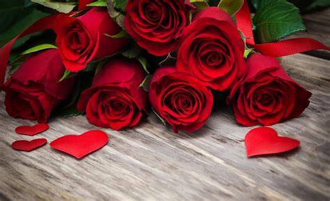 Roses rouges bouquet Saint-Valentin